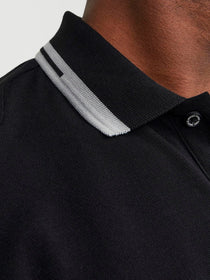 Jack&Jones Minimalist Polo Yaka Kısa Kol Erkek Tişört - Günlük Stil
