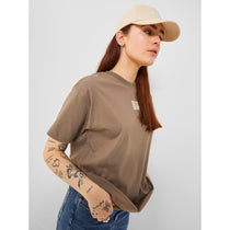 Jack&Jones JJXX Oversize Minimalist Kadın Tişört - Kısa Kol Günlük