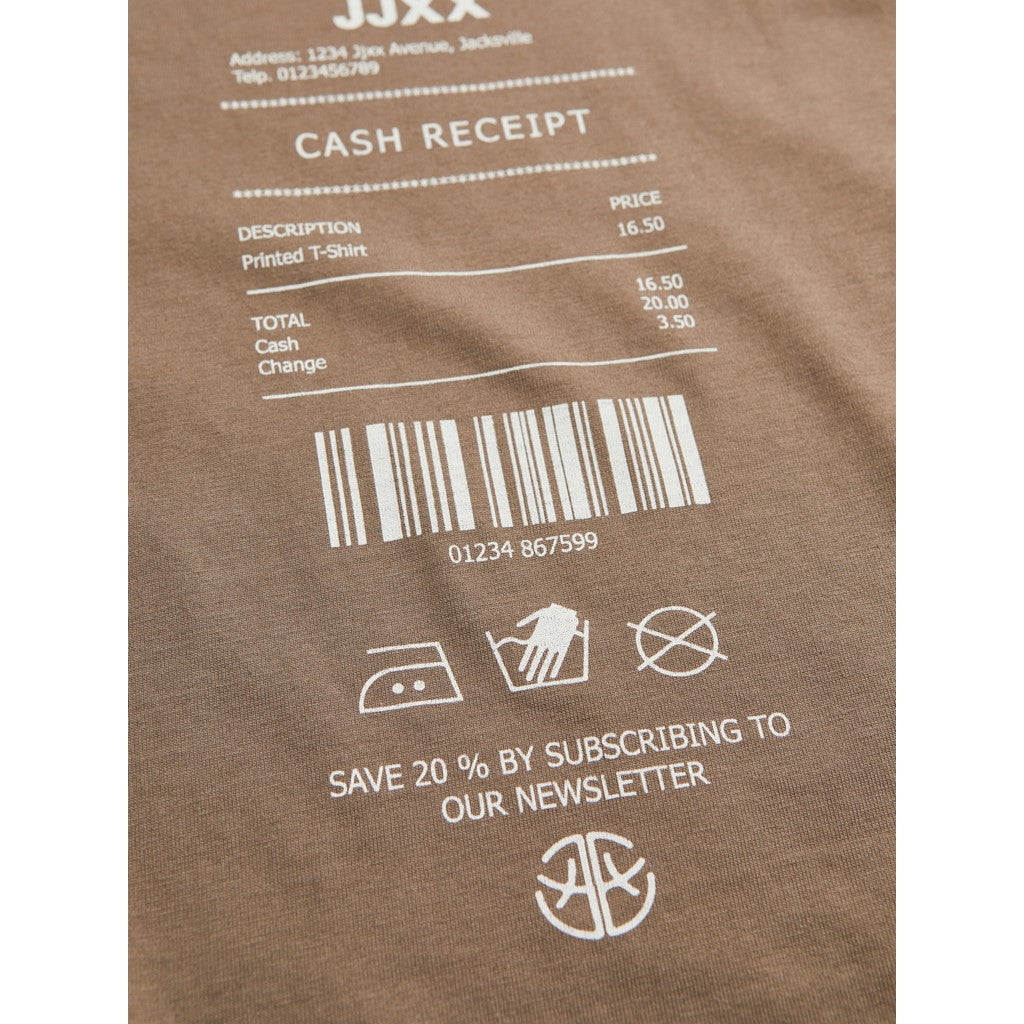 Jack&Jones JJXX Oversize Minimalist Kadın Tişört - Kısa Kol Günlük