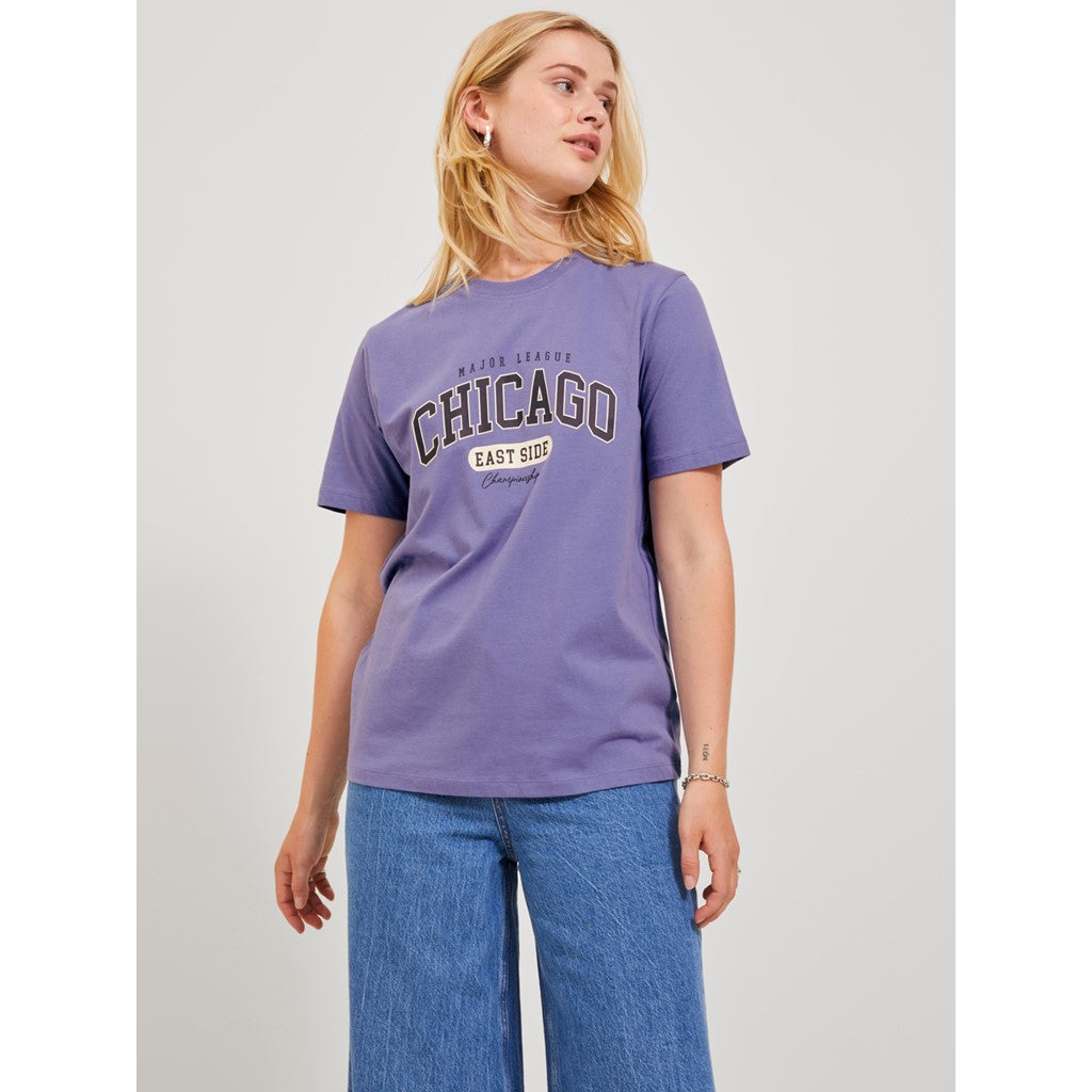 Jack&Jones JJXX Oversize Kadın T-Shirt - Kısa Kol, Minimalist, Günlük