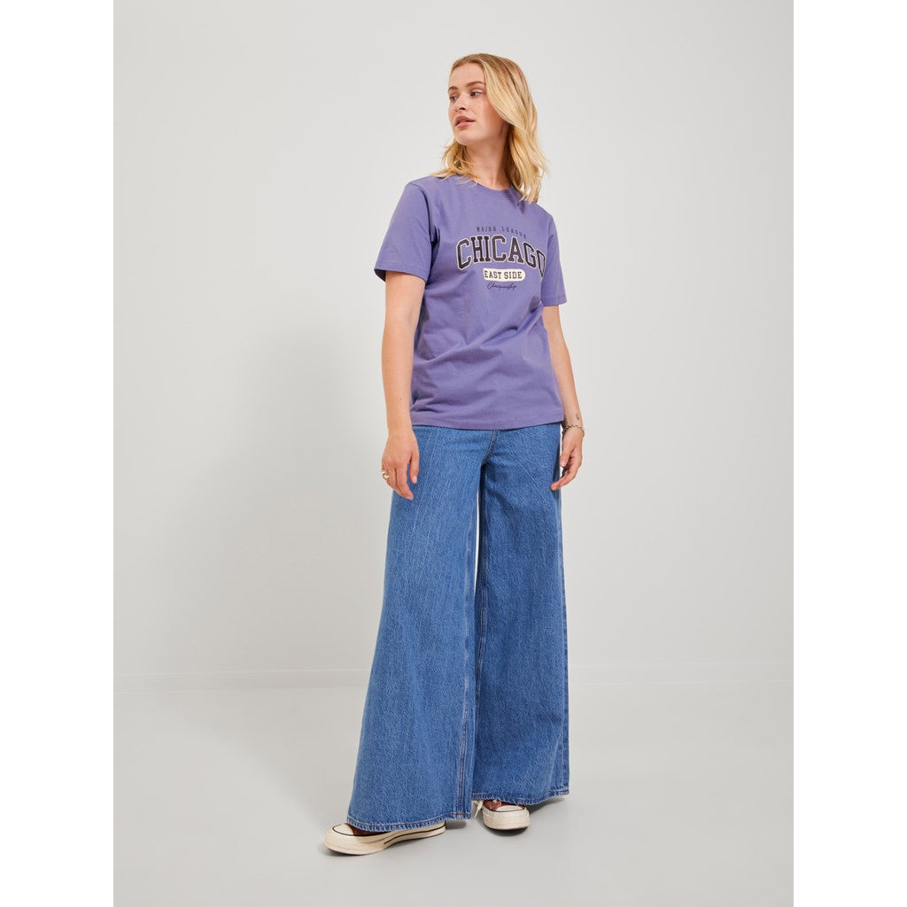 Jack&Jones JJXX Oversize Kadın T-Shirt - Kısa Kol, Minimalist, Günlük