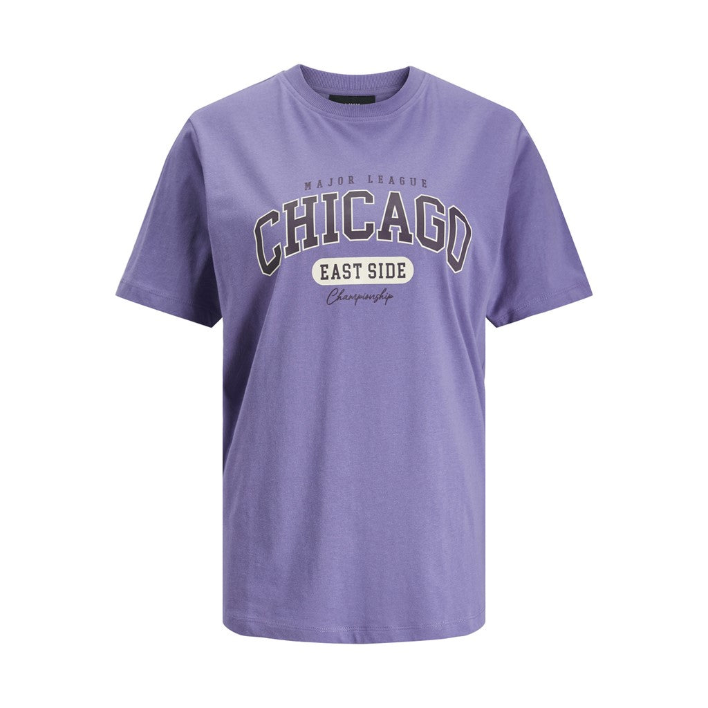 Jack&Jones JJXX Oversize Kadın T-Shirt - Kısa Kol, Minimalist, Günlük