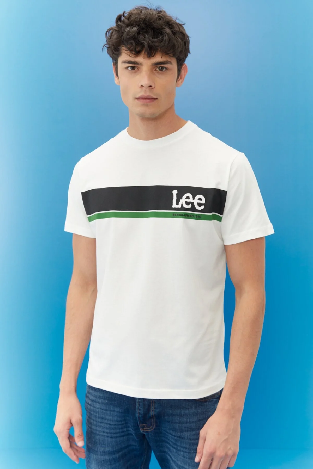 Lee Erkek Minimalist T-Shirt - Regular Fit Kısa Kol - Günlük Stil Translation missing: ar.content.product_image_secondary
