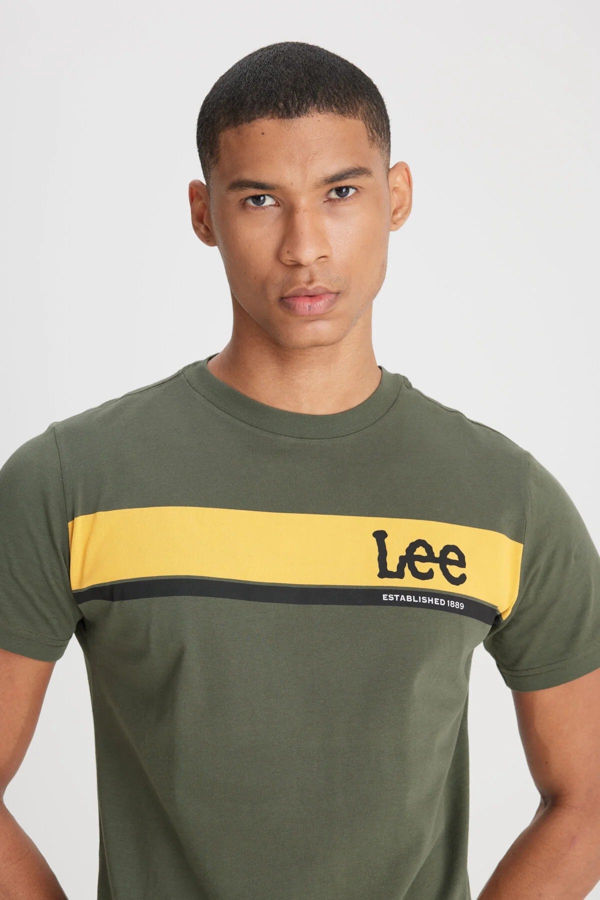 Lee Erkek Minimalist Regular Fit Kısa Kol Tişört - Günlük Kullanım İkincil görsel