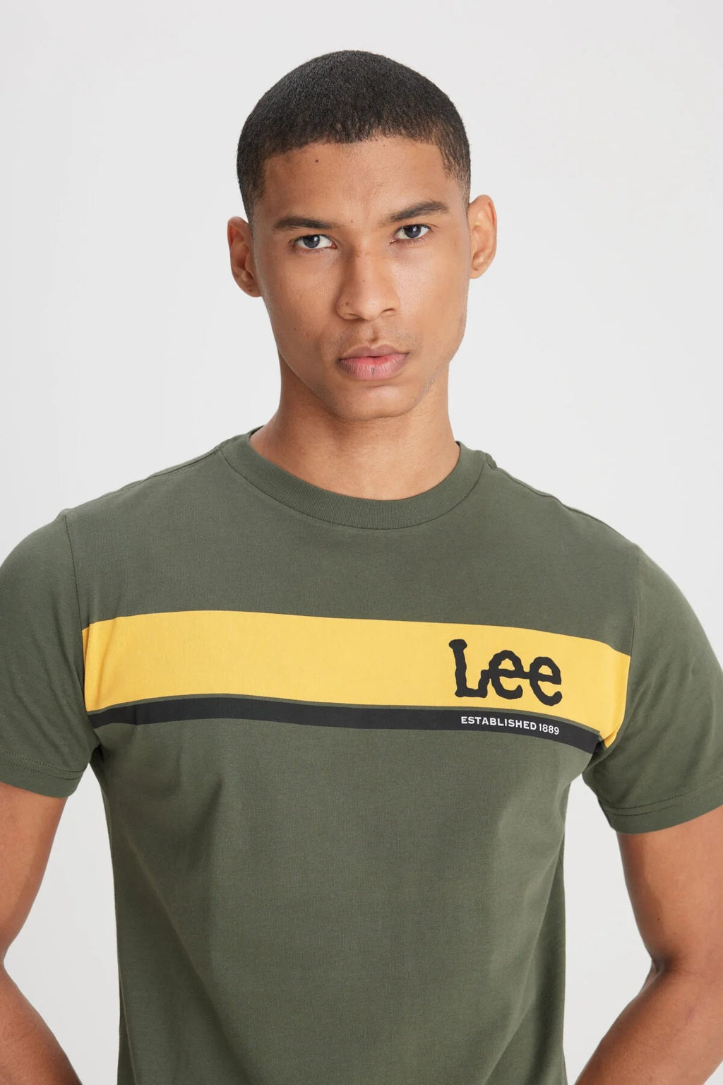 Lee Erkek Minimalist Regular Fit Kısa Kol Tişört - Günlük Kullanım