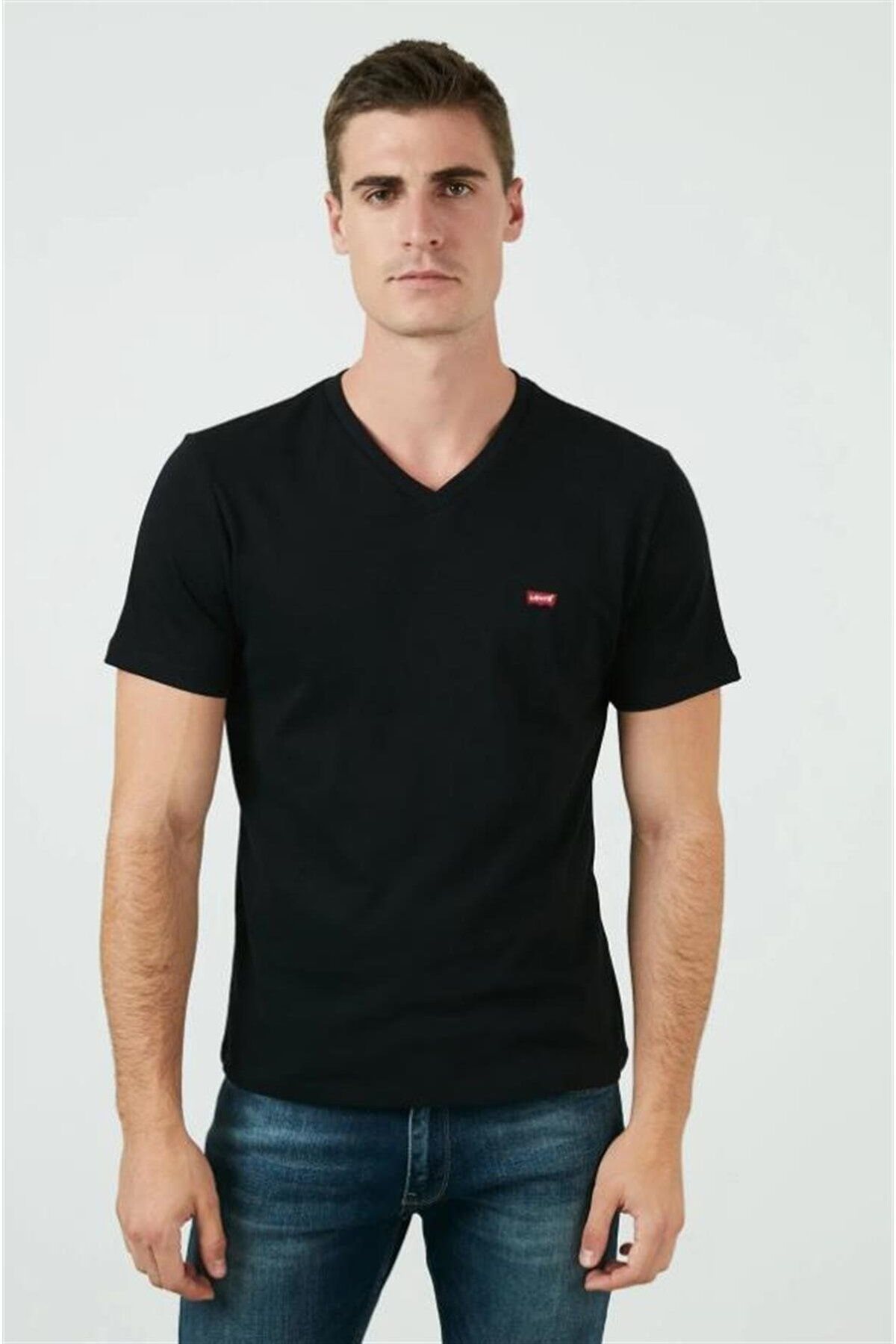 Levi's Minimalist V Yaka Kısa Kol Erkek T-Shirt - Günlük Stil Translation missing: ar.content.product_image_main