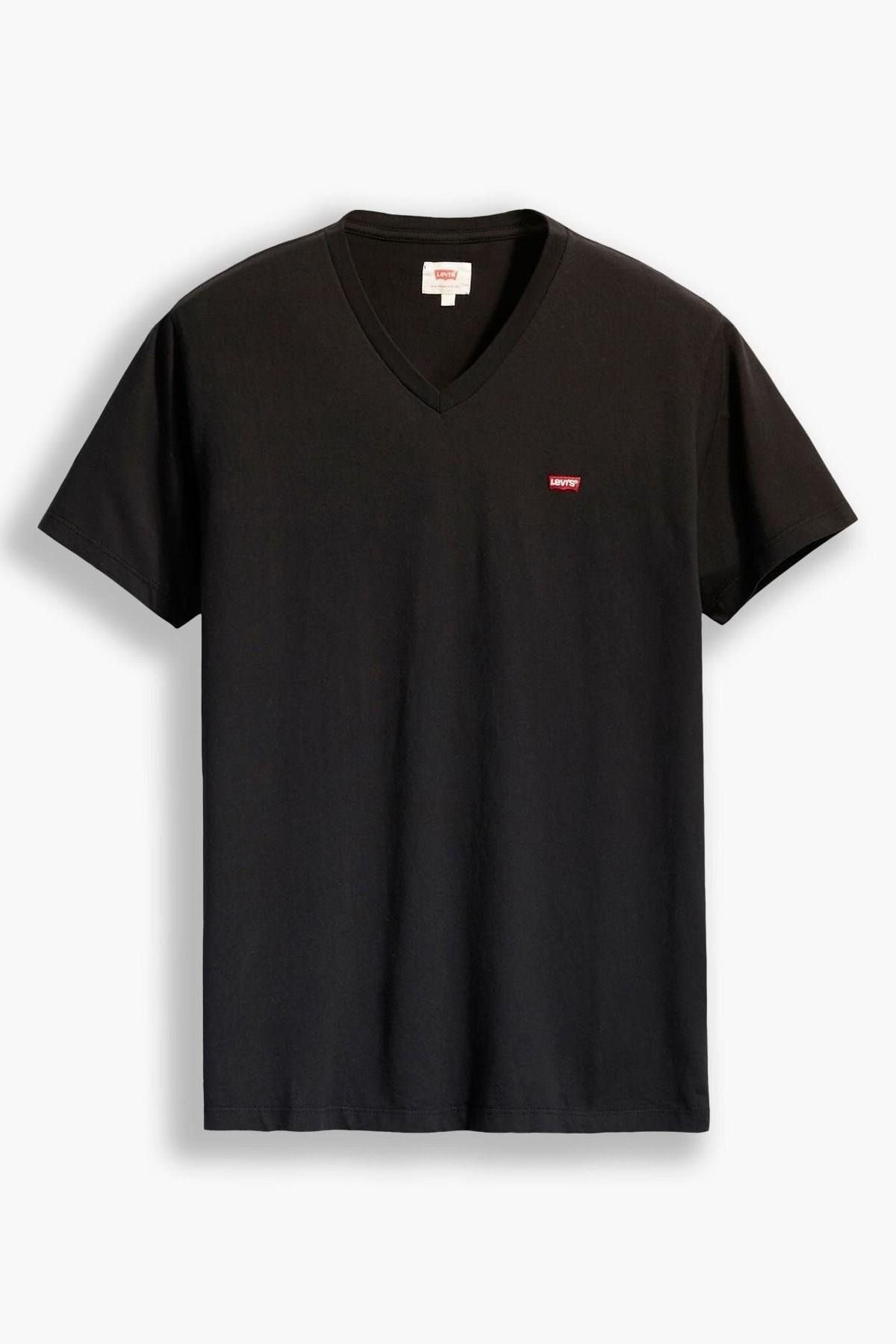 Levi's Minimalist V Yaka Kısa Kol Erkek T-Shirt - Günlük Stil