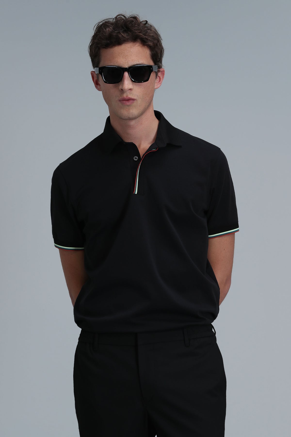 Lufian Minimalist Polo Yaka Kısa Kol Erkek T-Shirt - Günlük & Şık