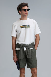 Lufian Minimalist Oversize Erkek T-Shirt - Kısa Kol - Günlük Kullanım