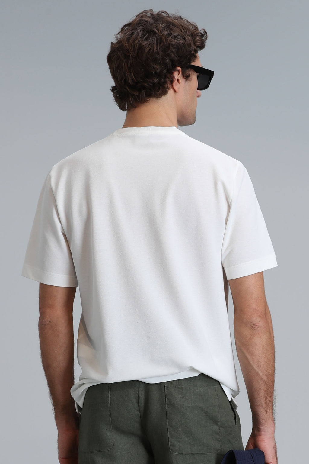 Lufian Minimalist Oversize Erkek T-Shirt - Kısa Kol - Günlük Kullanım