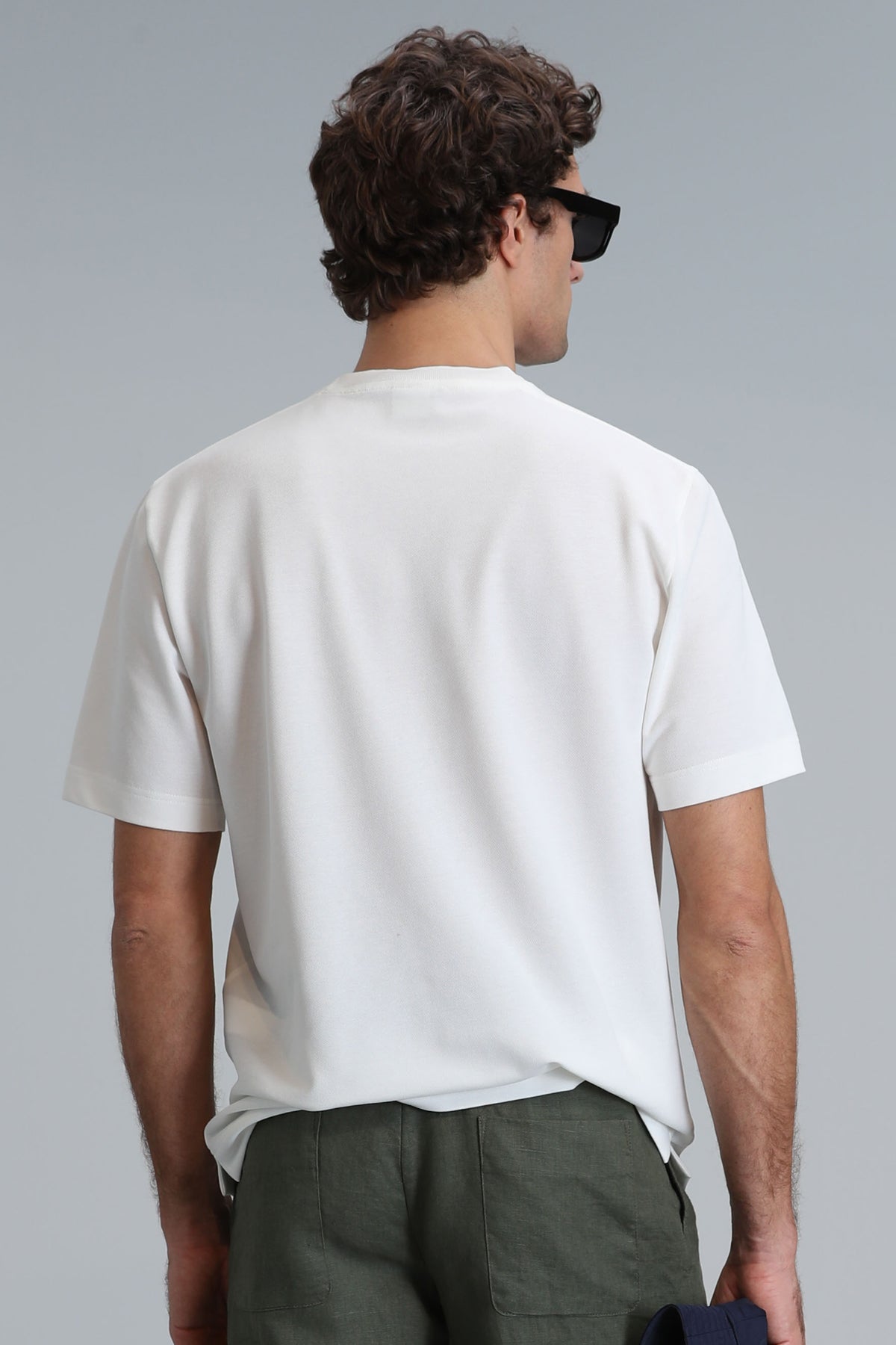 Lufian Minimalist Oversize Erkek T-Shirt - Kısa Kol - Günlük Kullanım