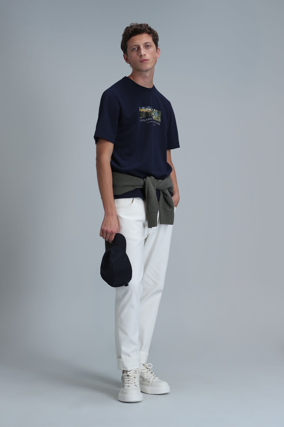Lufian Minimalist Oversize Erkek T-Shirt - Kısa Kol - Günlük Kullanım