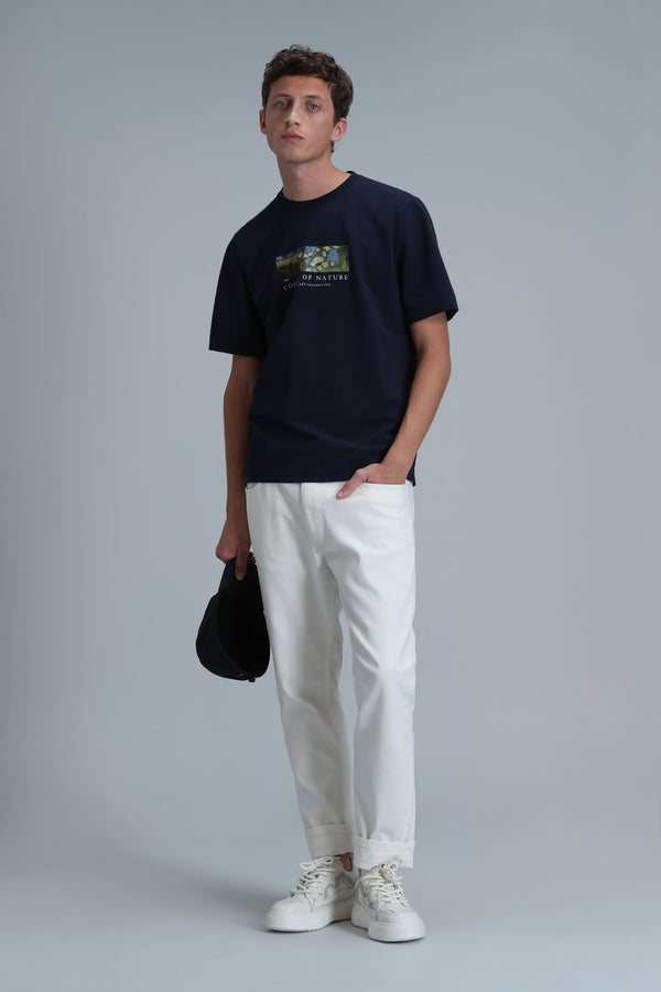 Lufian Minimalist Oversize Erkek T-Shirt - Kısa Kol - Günlük Kullanım