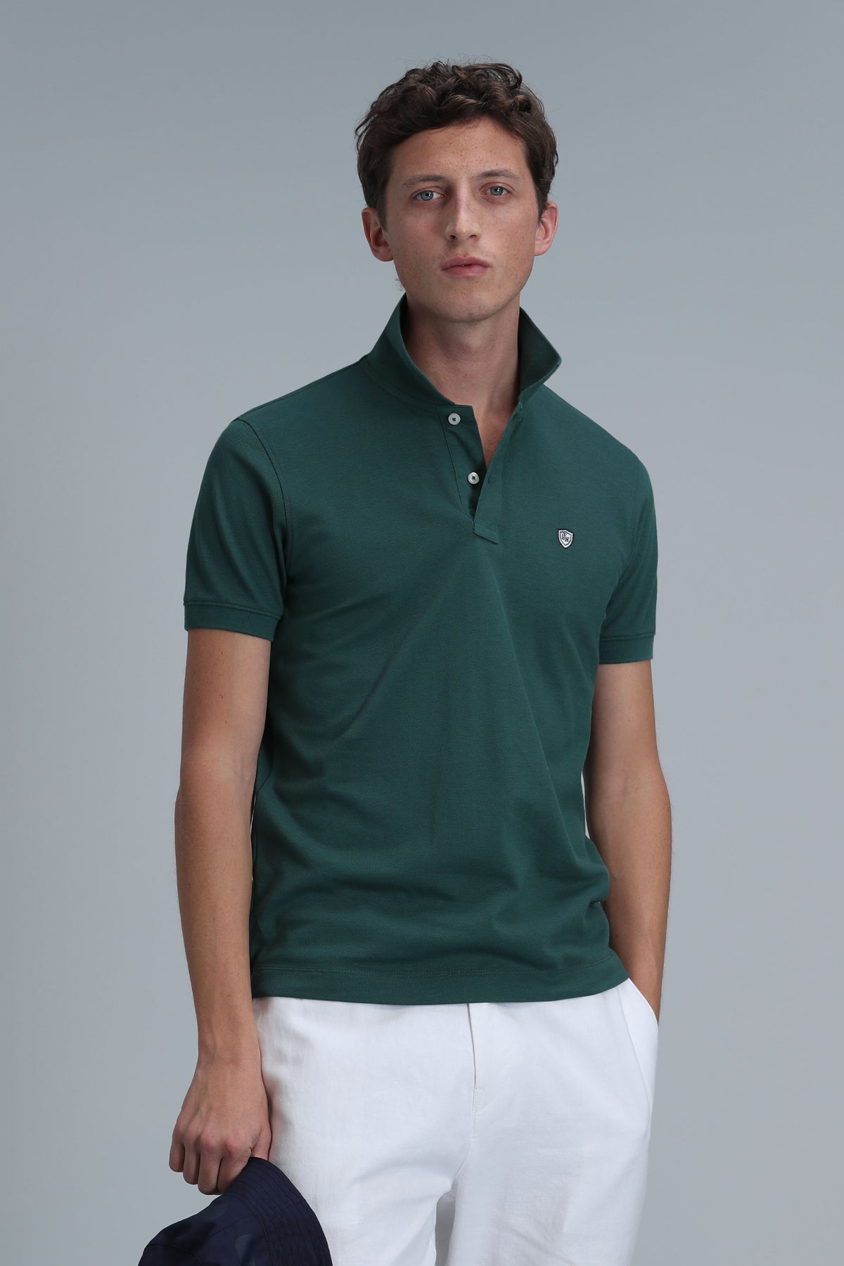 Lufian Minimalist Polo Yaka Kısa Kol Erkek T-Shirt - Günlük Şıklık
