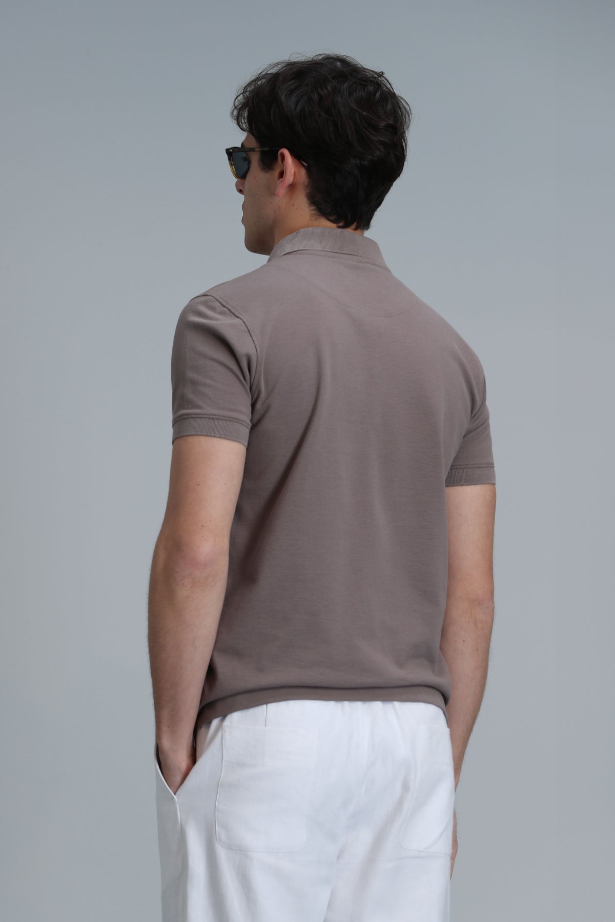 Lufian Minimalist Polo Yaka Kısa Kol Erkek T-Shirt - Günlük Şıklık