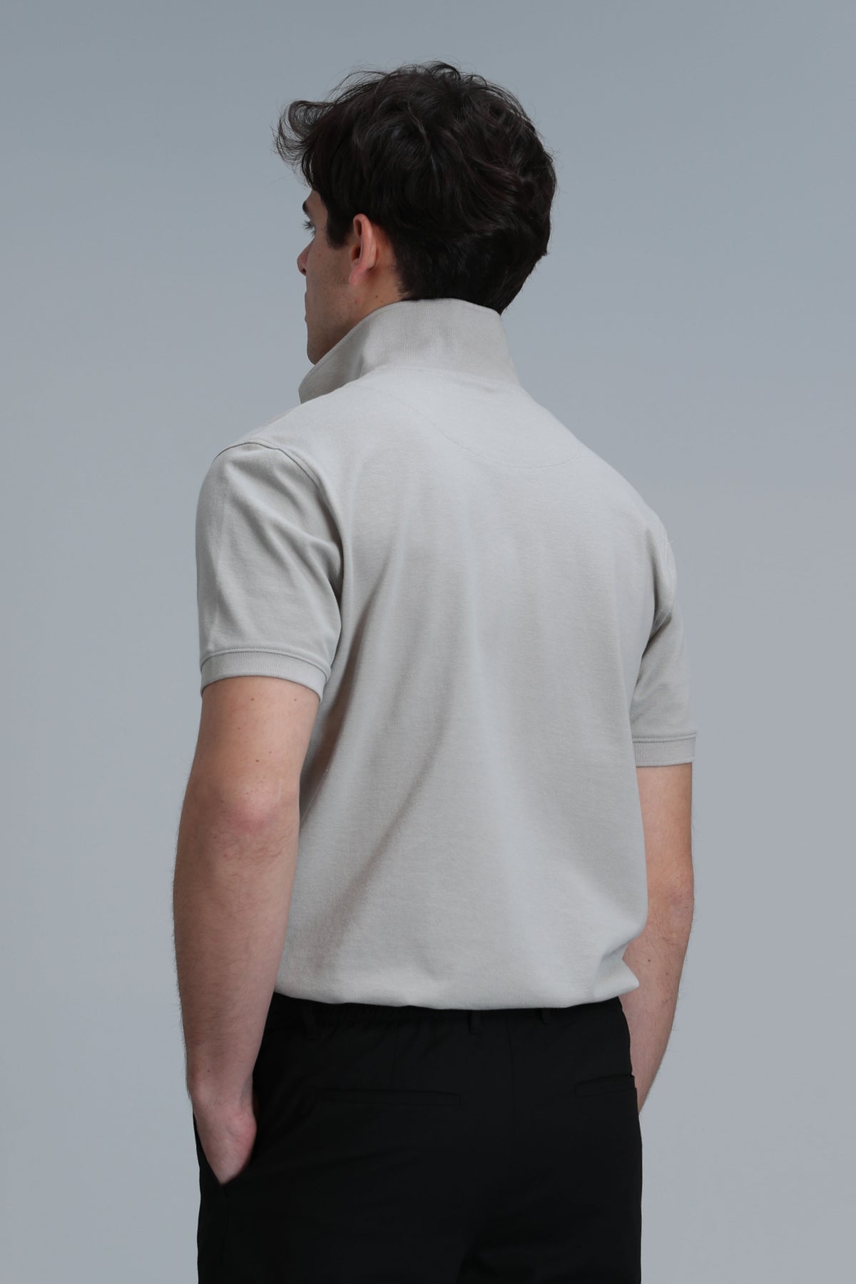 Lufian Minimalist Polo Yaka Kısa Kol Erkek T-Shirt - Günlük Şıklık