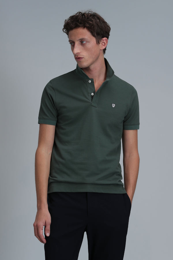 Lufian Minimalist Polo Yaka Kısa Kol Erkek T-Shirt - Günlük Şıklık