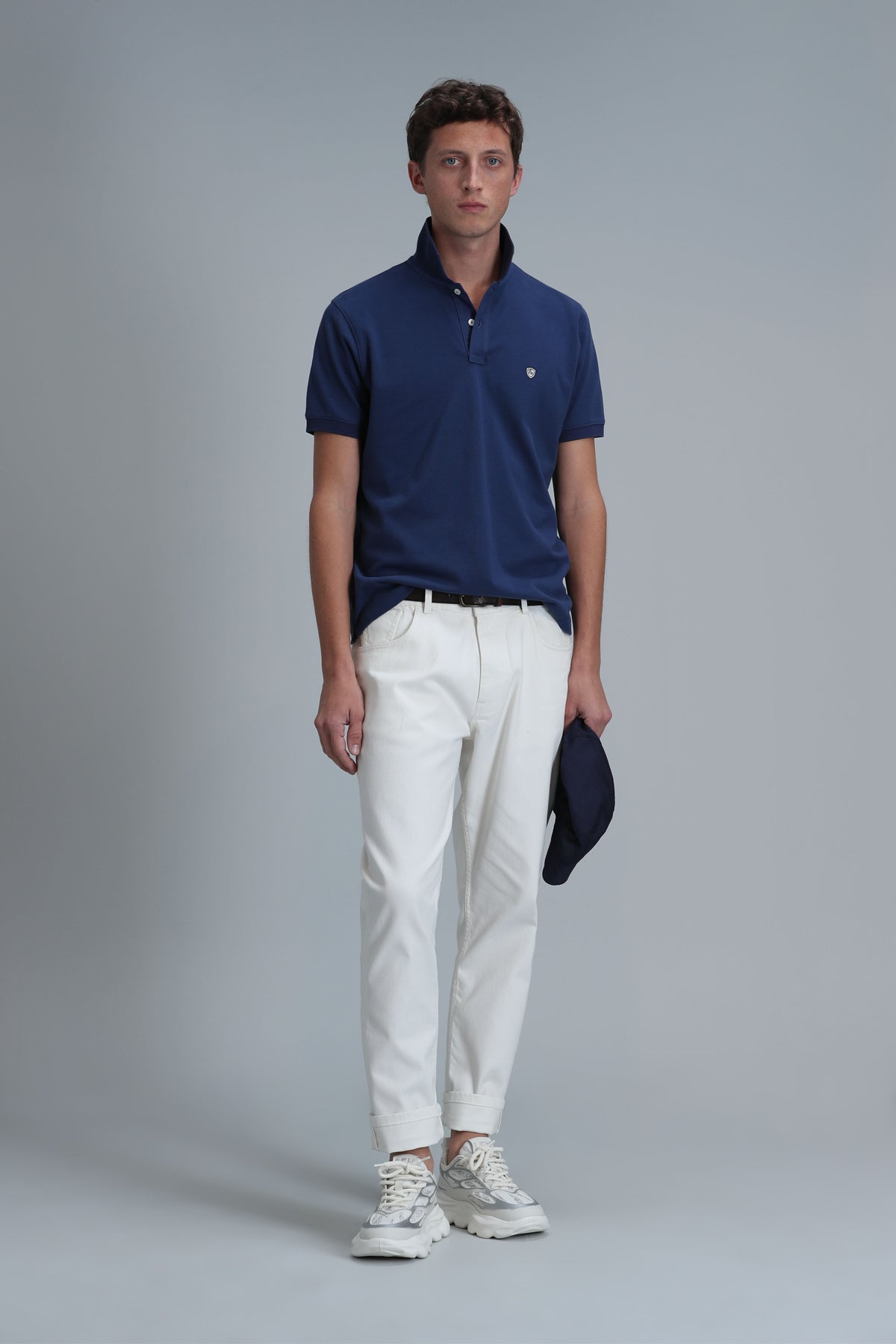 Lufian Minimalist Polo Yaka Kısa Kol Erkek T-Shirt - Günlük Şıklık