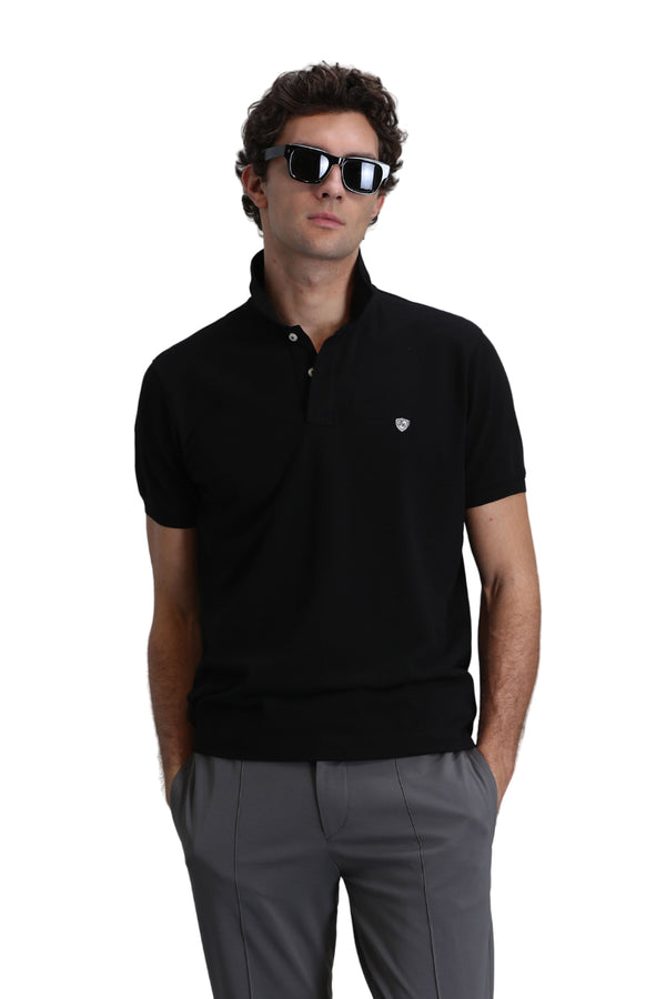 Lufian Minimalist Polo Yaka Kısa Kol Erkek T-Shirt - Günlük Şıklık