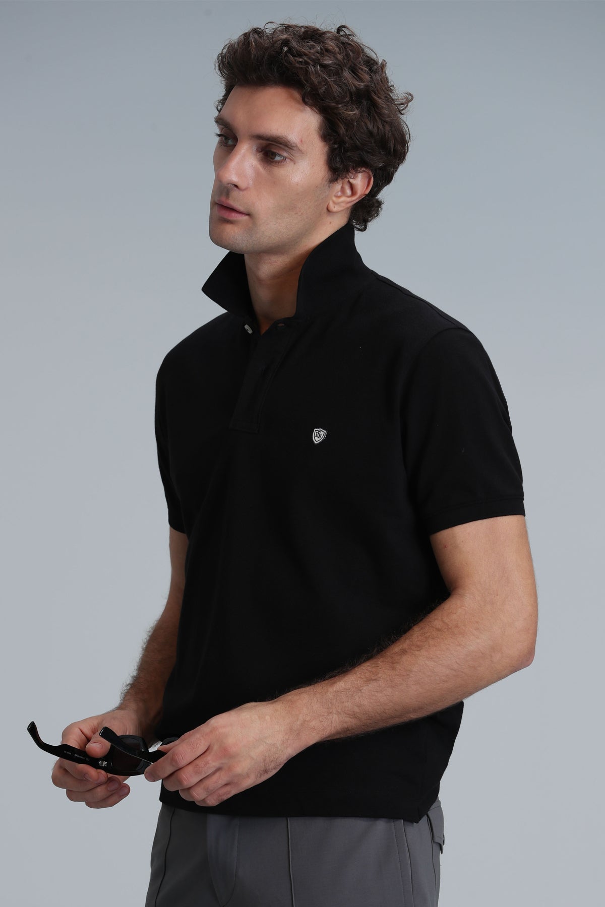 Lufian Minimalist Polo Yaka Kısa Kol Erkek T-Shirt - Günlük Şıklık