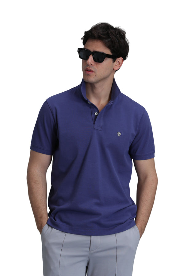 Lufian Minimalist Polo Yaka Kısa Kol Erkek T-Shirt - Günlük Şıklık