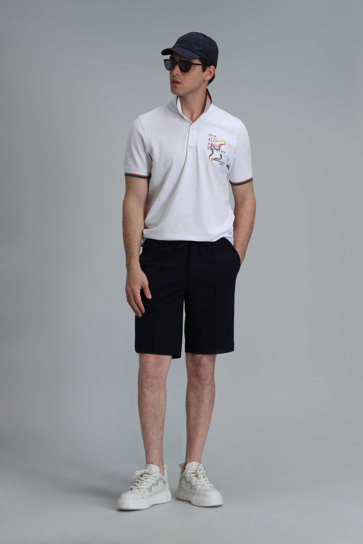 Lufian Minimalist Polo Yaka Kısa Kol Erkek T-Shirt - Günlük Kombinleriniz İçin Translation missing: tr.content.product_image_secondary