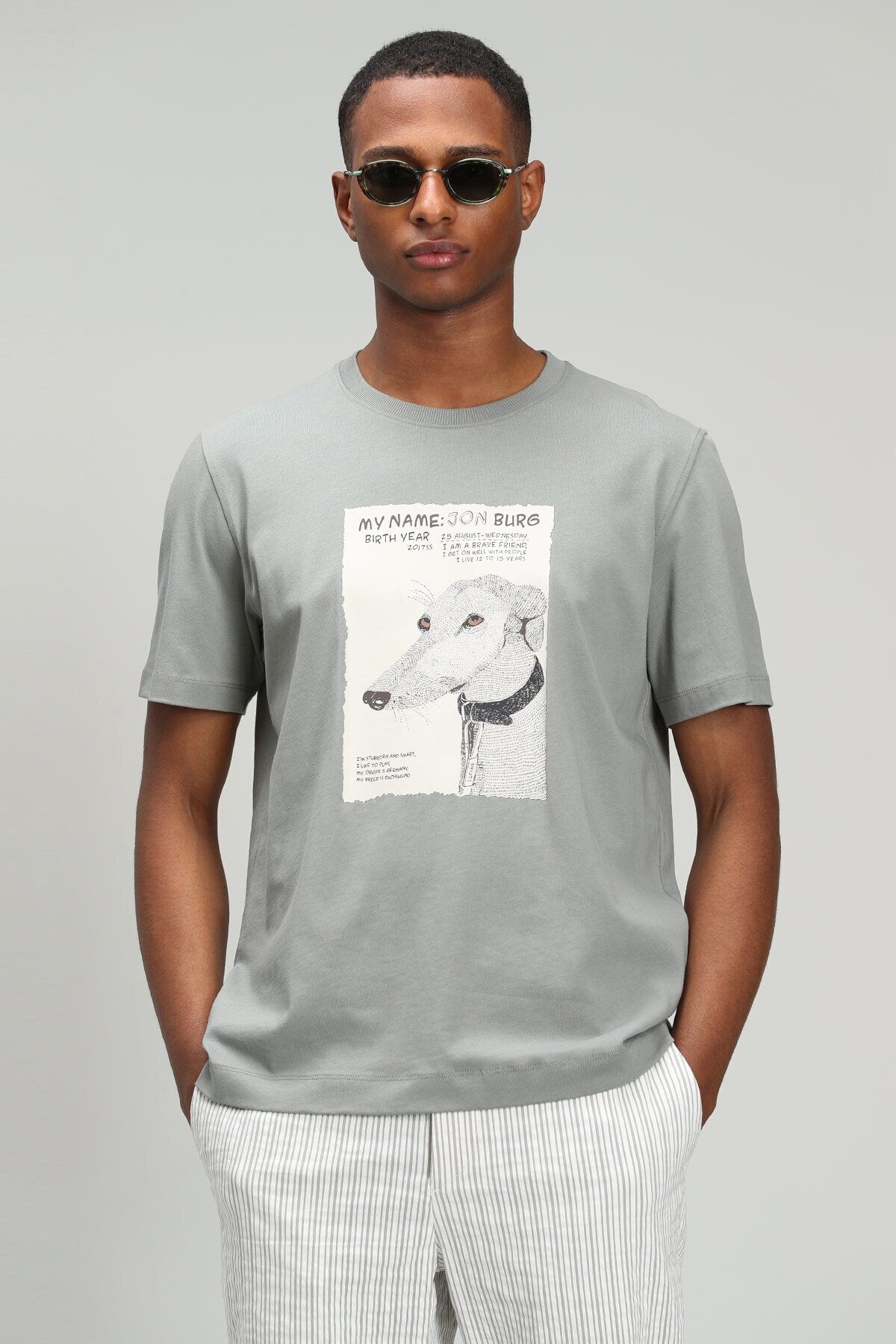 Lufian Oversize Minimalist Erkek T-Shirt - Kısa Kol Yuvarlak Yaka Günlük Translation missing: tr.content.product_image_main
