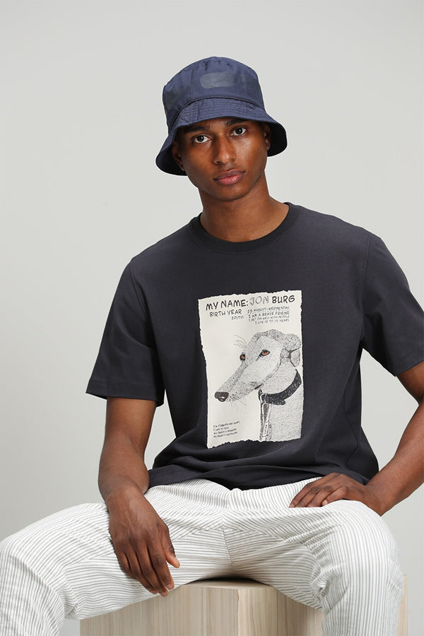 Lufian Oversize Minimalist Erkek T-Shirt - Kısa Kol Yuvarlak Yaka Günlük