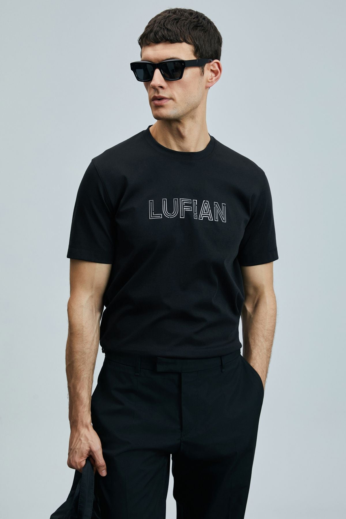 Lufian Minimalist Oversize Yuvarlak Yaka Kısa Kol Erkek T-Shirt Translation missing: tr.content.product_image_main
