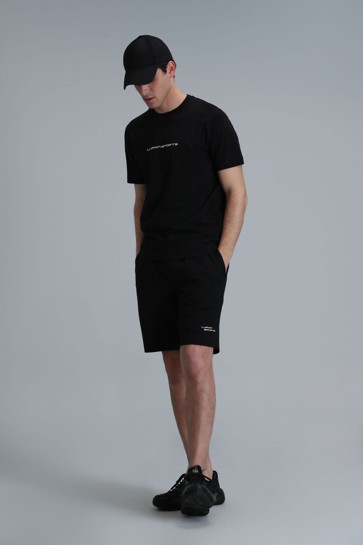 Lufian Oversize Minimalist Erkek T-Shirt - Kısa Kol Yuvarlak Yaka Günlük