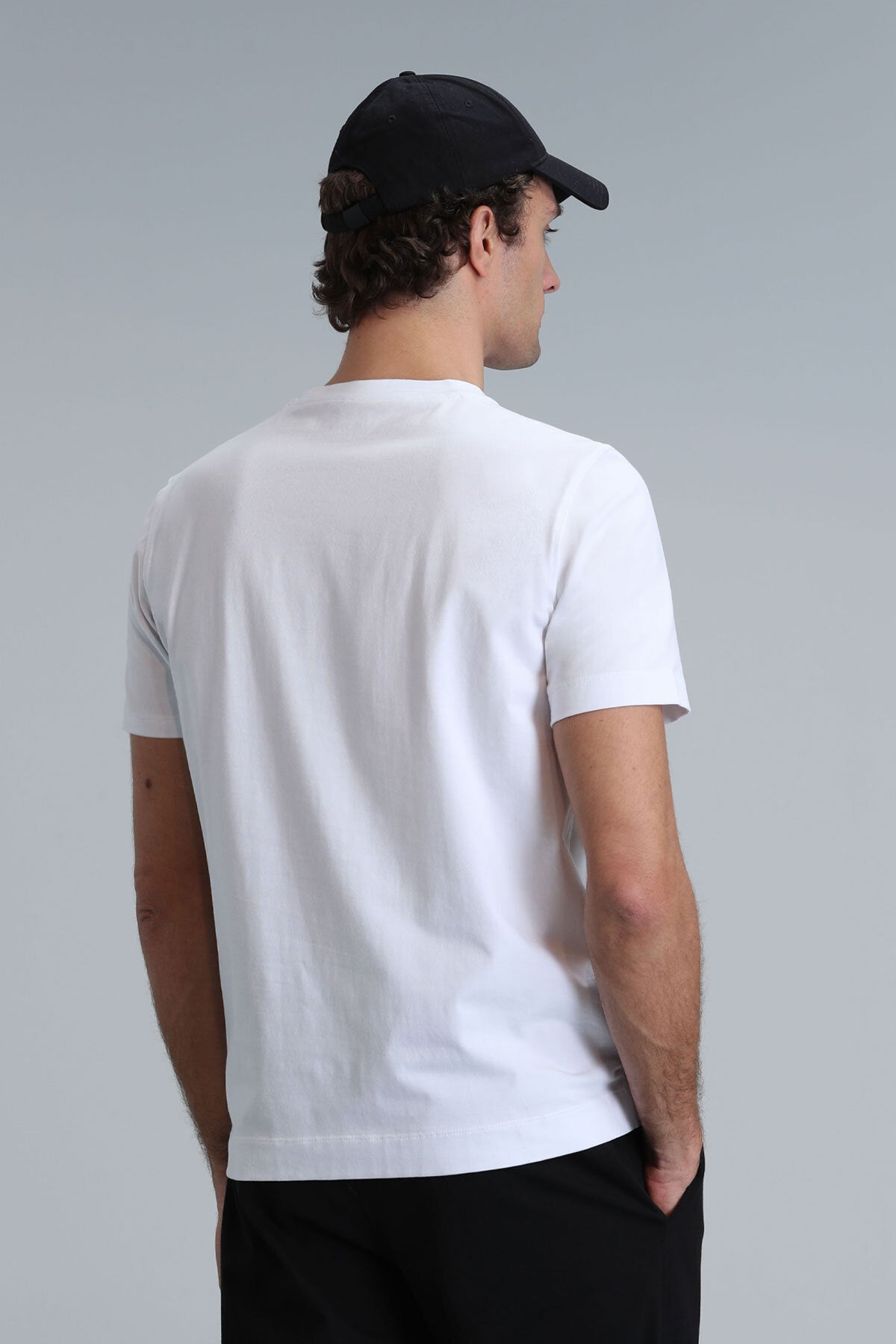 Lufian Oversize Minimalist Erkek T-Shirt - Kısa Kol Yuvarlak Yaka Günlük