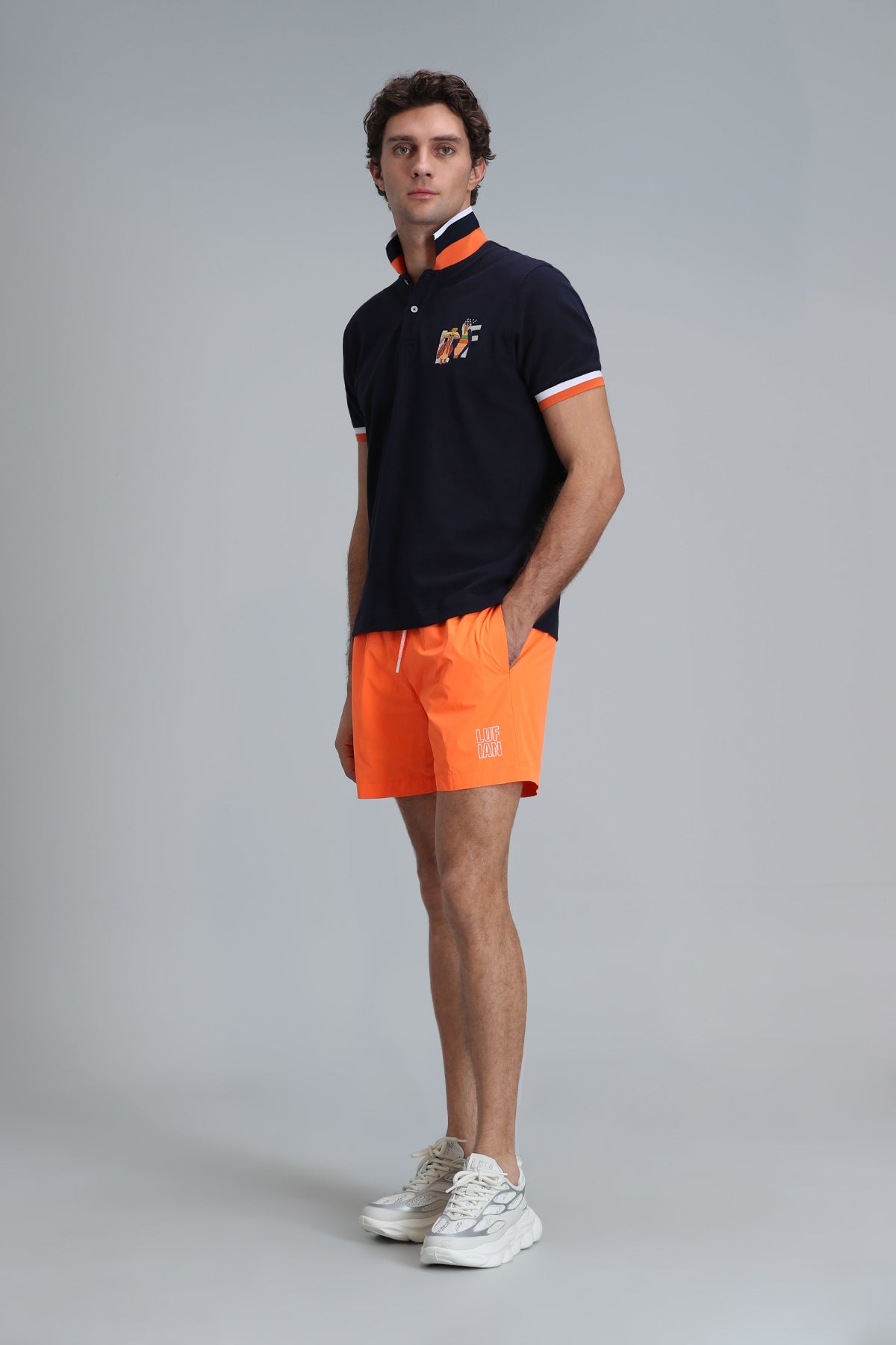 Lufian Minimalist Polo Yaka Kısa Kol Erkek T-Shirt - Günlük Şıklık