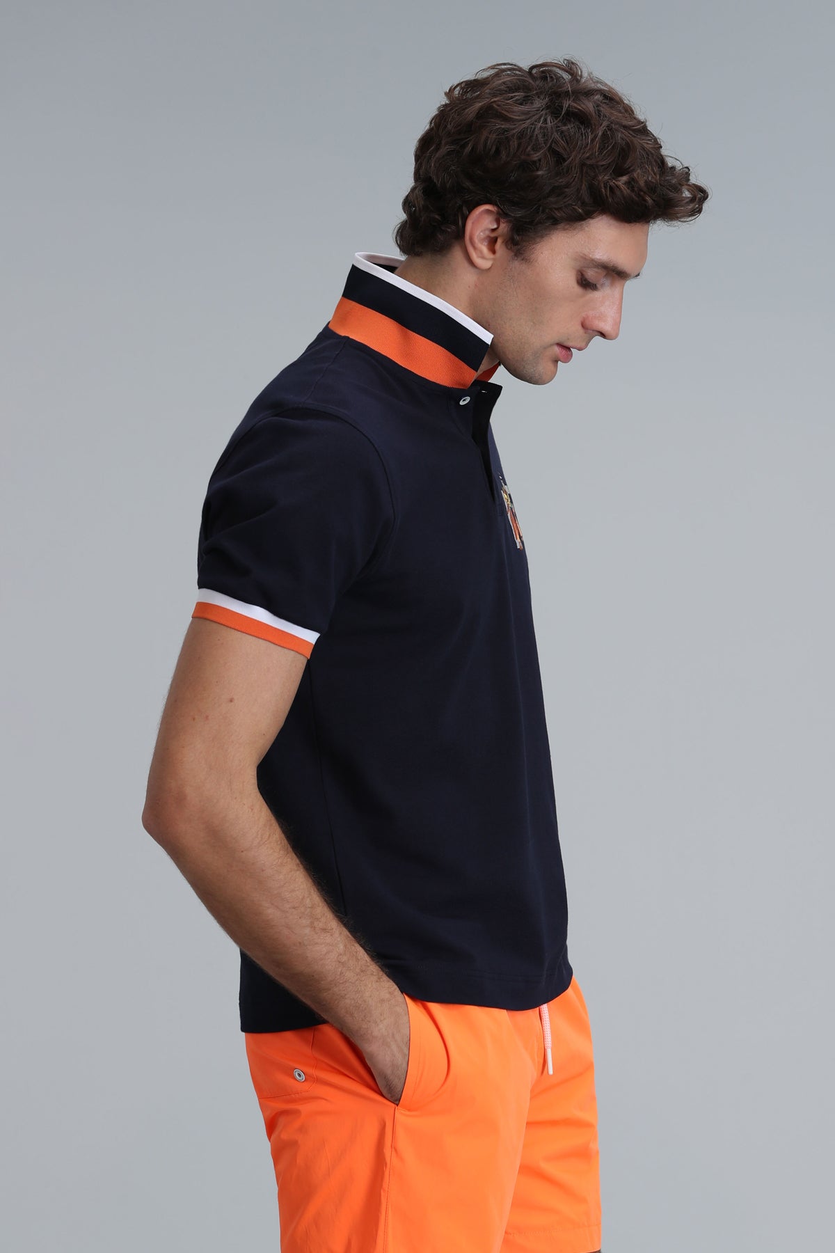 Lufian Minimalist Polo Yaka Kısa Kol Erkek T-Shirt - Günlük Şıklık