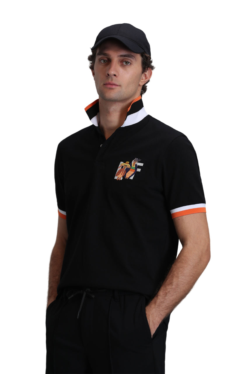 Lufian Minimalist Polo Yaka Kısa Kol Erkek T-Shirt - Günlük Şıklık