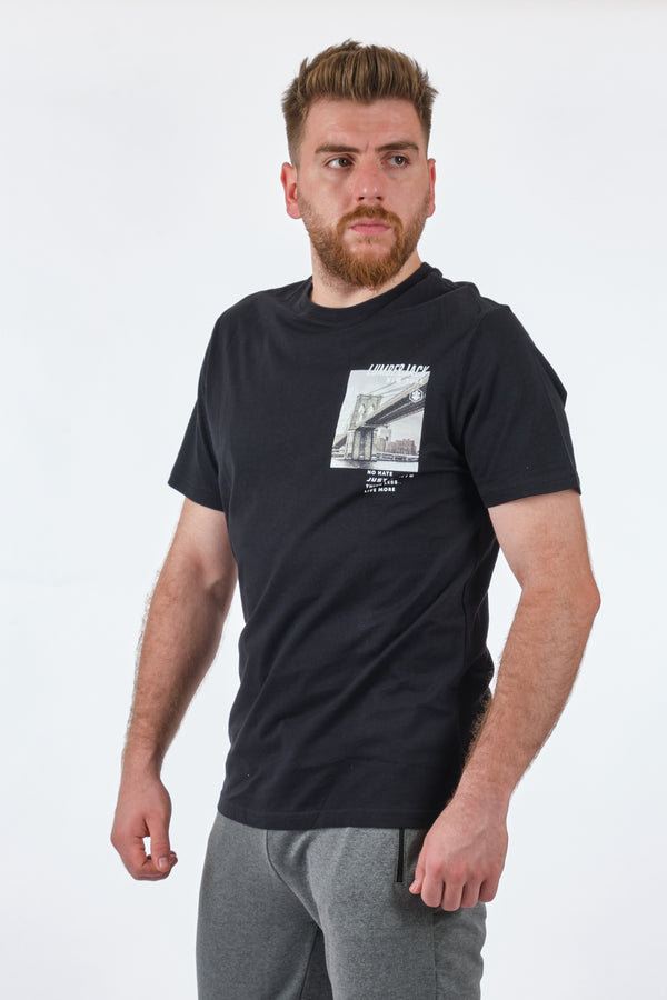 Lumberjack Oversize Erkek T-Shirt - Brooklyn Köprüsü Baskılı