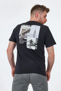 Lumberjack Oversize Erkek T-Shirt - Brooklyn Köprüsü Baskılı