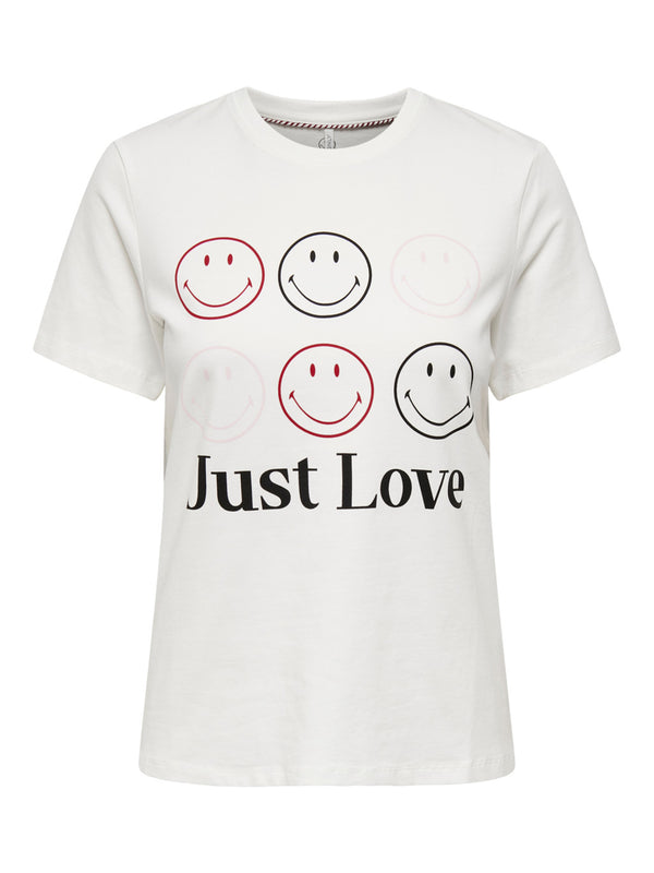 Only Minimalist Kadın T-Shirt - Kısa Kol Yuvarlak Yaka Günlük