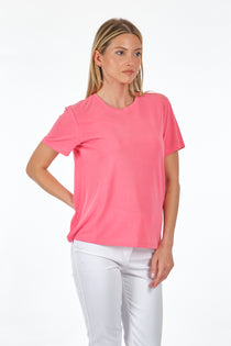 Only Minimalist Oversize Tişört - Yuvarlak Yaka Kısa Kol - Günlük