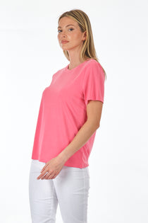 Only Minimalist Oversize Tişört - Yuvarlak Yaka Kısa Kol - Günlük