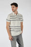 Porto Cervo Erkek Kısa Kol Polo Yaka Çizgili T-Shirt - Minimalist Tarz