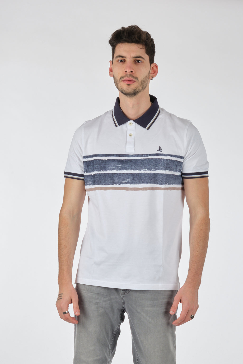 Porto Cervo Erkek Minimalist Polo Yaka Kısa Kol T-Shirt - Günlük Şıklık