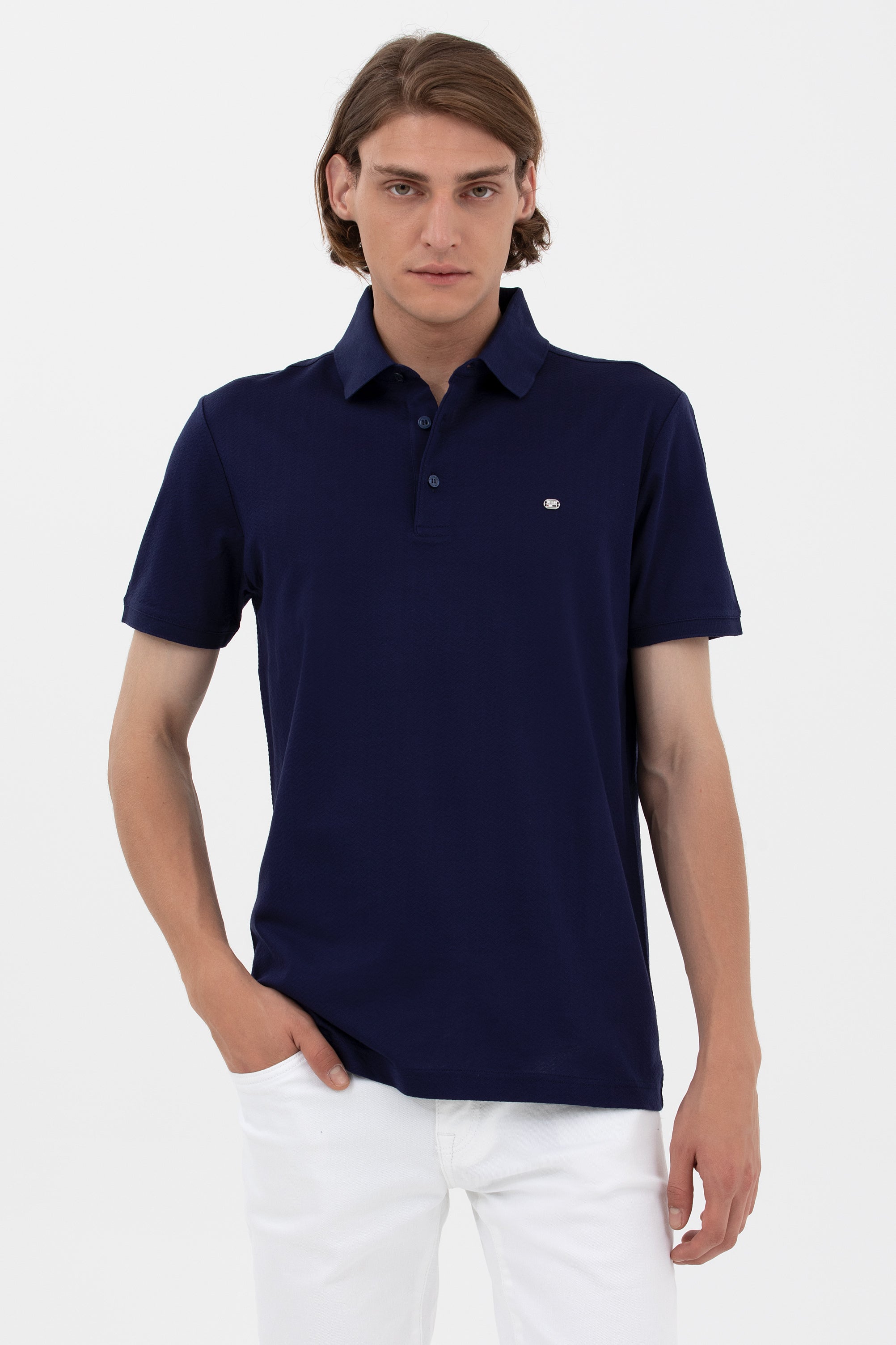 U.S. Polo Assn. Erkek Minimalist Polo Yaka Kısa Kol T-Shirt - Günlük Stil Translation missing: ar.content.product_image_main