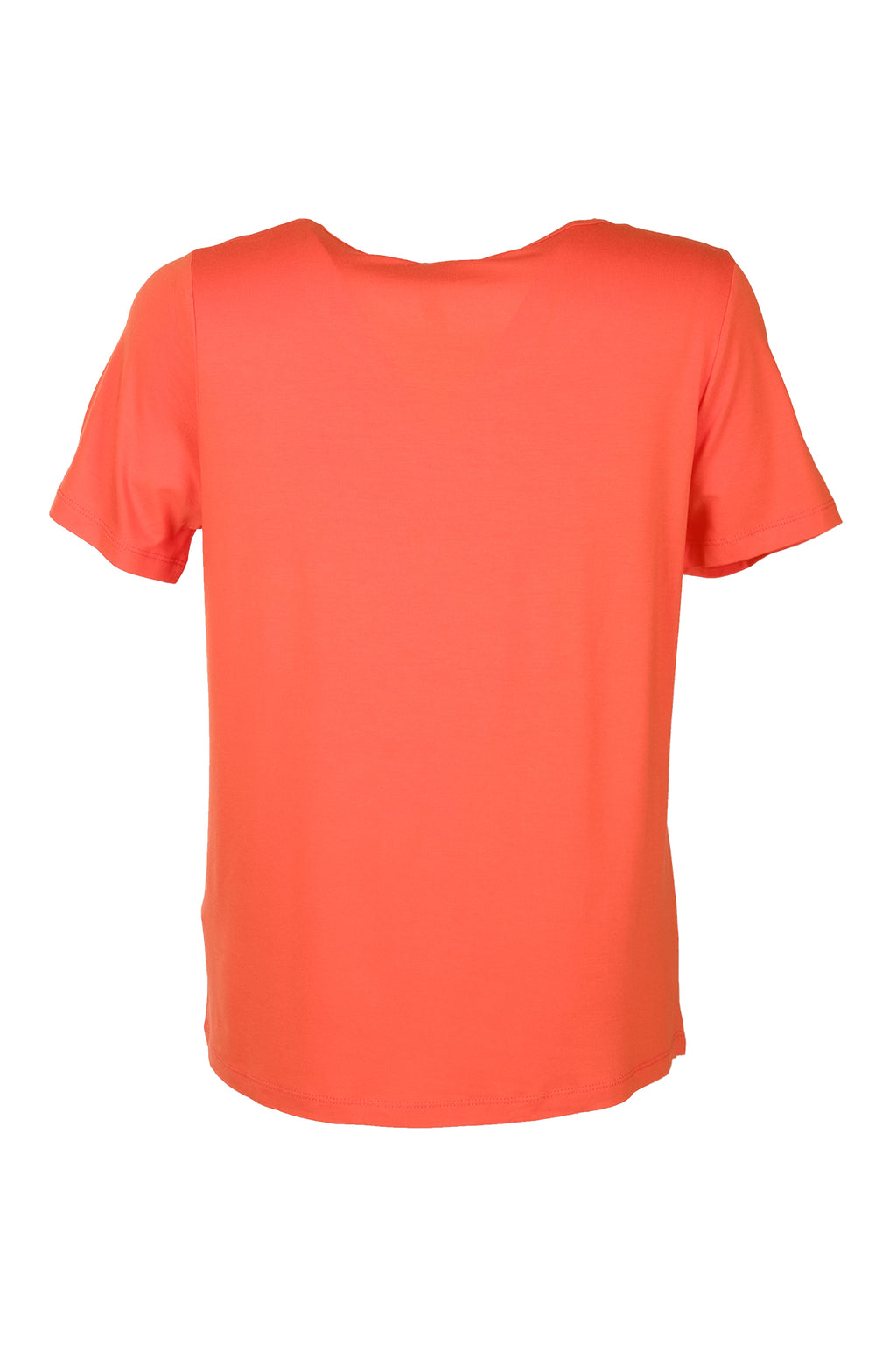 Vedi Minimalist Taş Detaylı Kadın T-Shirt - Kısa Kol Yuvarlak Yaka