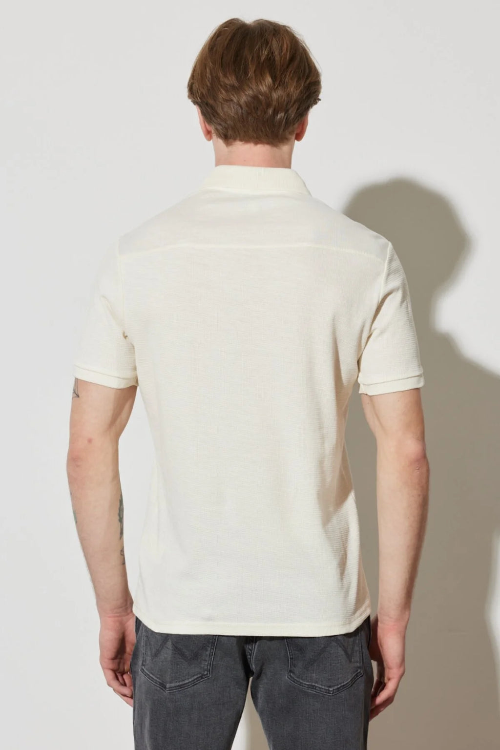 Wrangler Minimalist Polo Yaka Kısa Kol Erkek Tişört - Günlük Kullanım