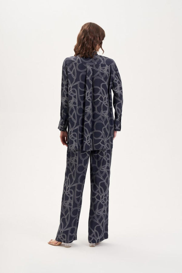 Terzi Dükkanı Oversize Gömlek Yaka Midi Kadın Takım - Minimalist & Şık