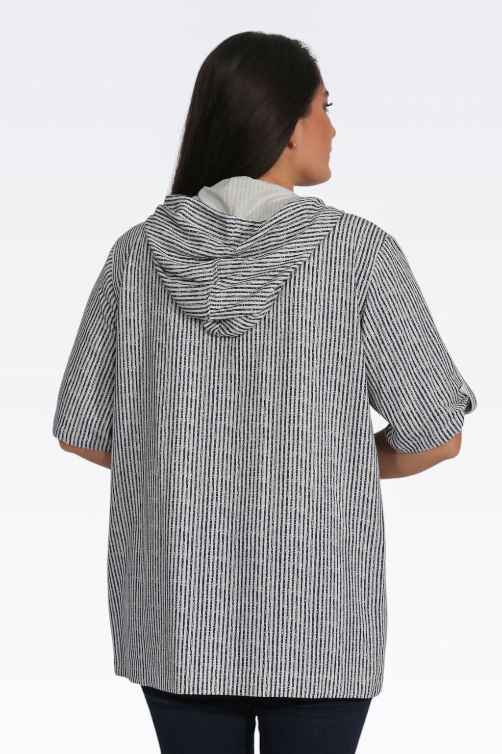 Tolga Saraçoğlu Oversize Kapüşonlu Midi Kadın Ceket - Günlük Şıklık