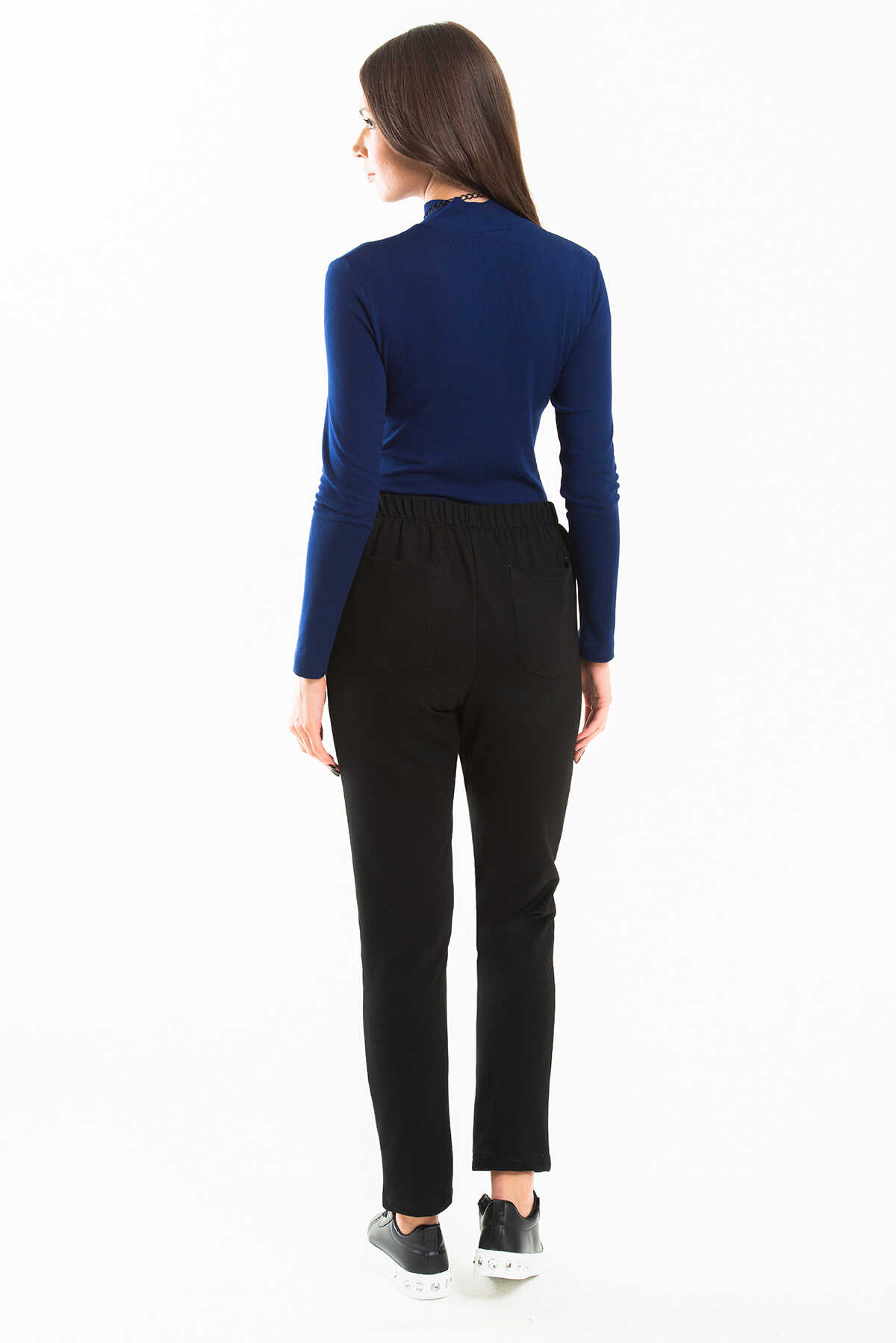 Tolga Saraçoğlu Minimalist Yüksek Bel Regular Fit Kadın Pantolon - Günlük & Ofis