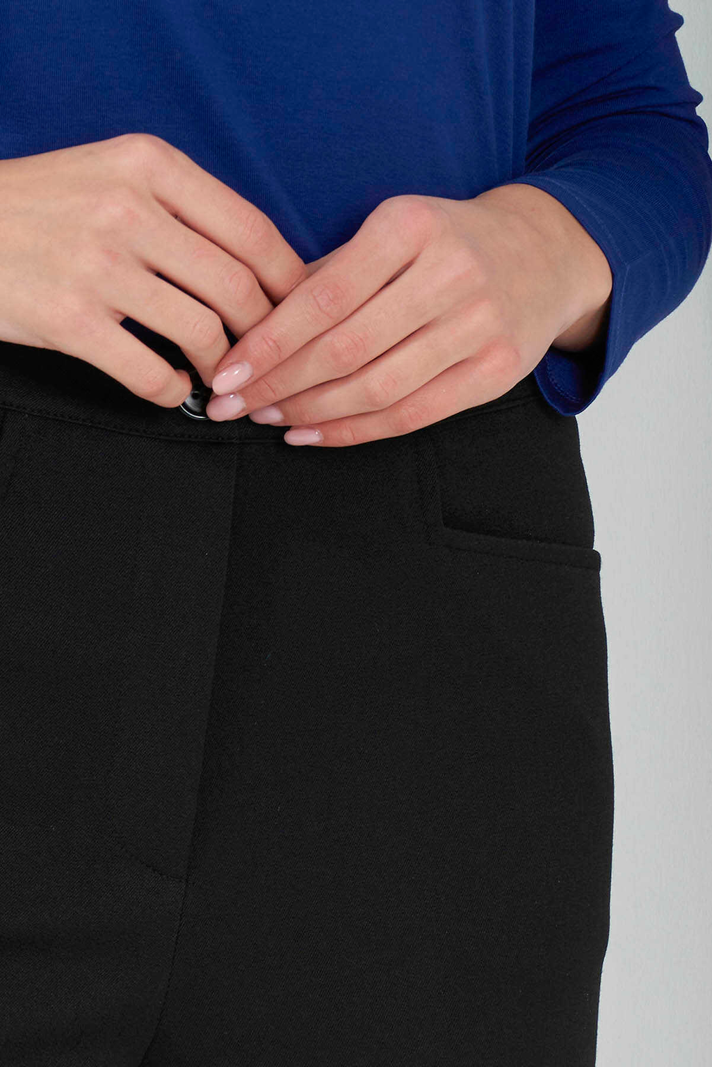 Tolga Saraçoğlu Minimalist Midi Kadın Pantolon - Yüksek Bel, Rahat, Günlük