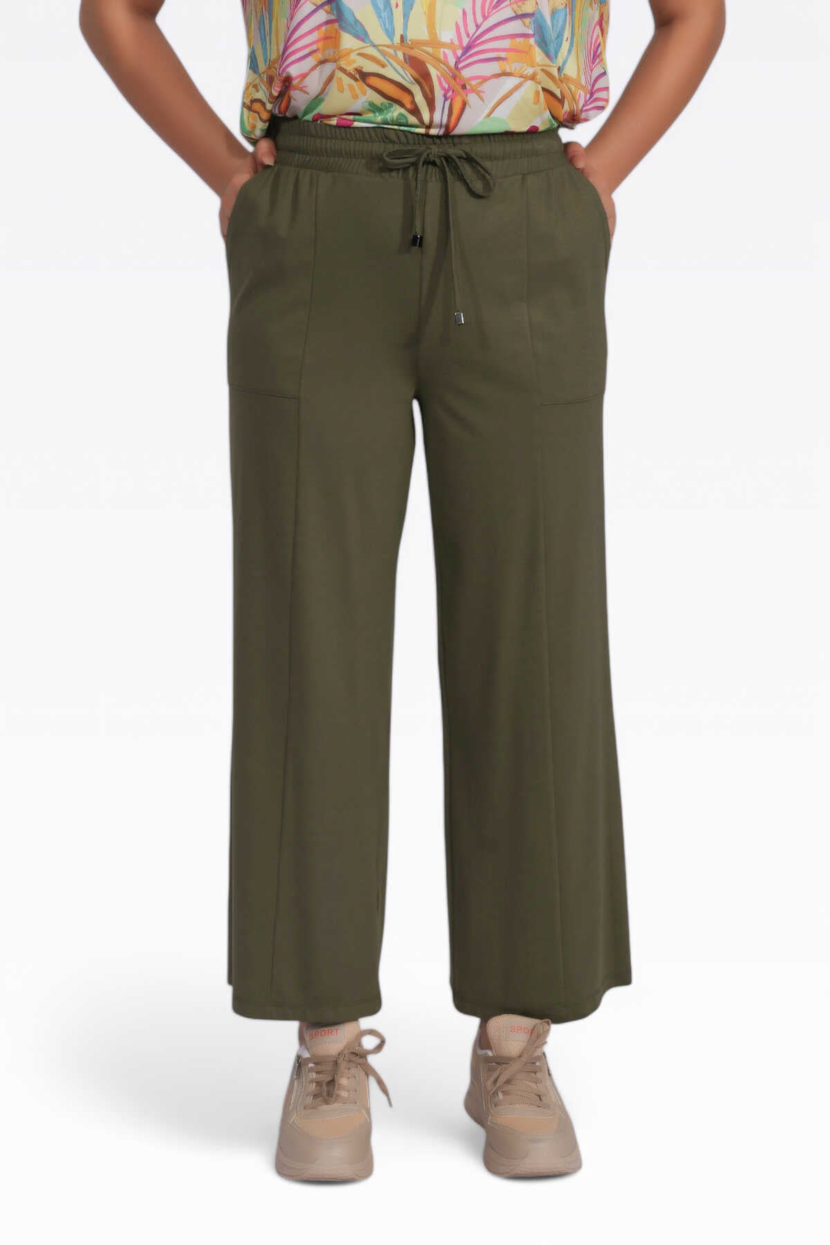 Tolga Saraçoğlu Minimalist Midi Kadın Pantolon - Rahat ve Şık Translation missing: ar.content.product_image_secondary