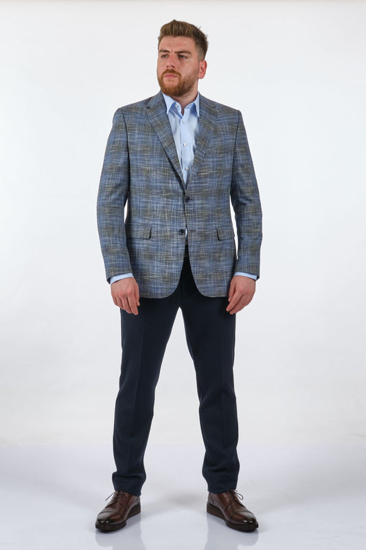 Tom Becker Minimalist Regular Fit Erkek Keten Ceket
